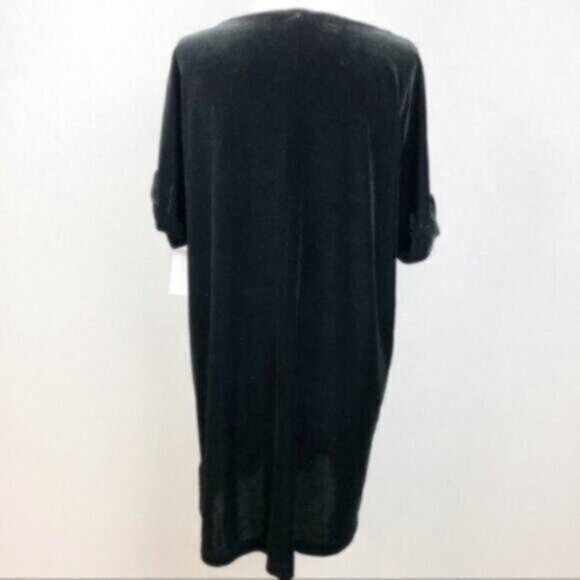 NWT Urban Outfitters Ecote Black Velour Soft Warm Comfy Party Dress Medium - Picture 4 of 8